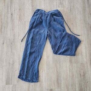 Blue Flowy Lounge Pants
